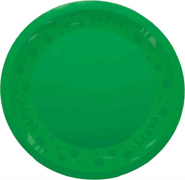 REUSABLE PIATTO PARTY DIAM CM 21 VERDE