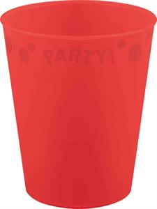REUSABLE BICCHIERE PARTY 250 ML ROSSO