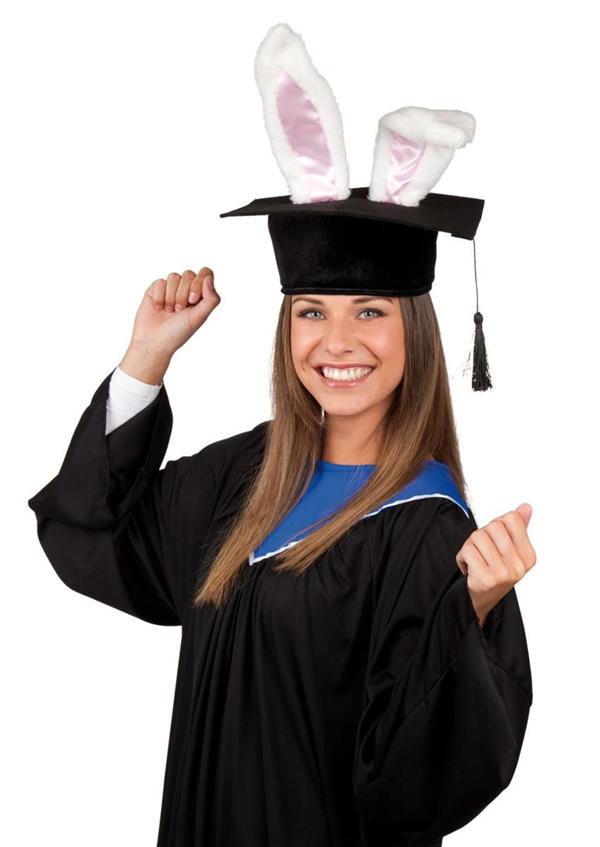 Graduate bunny hat