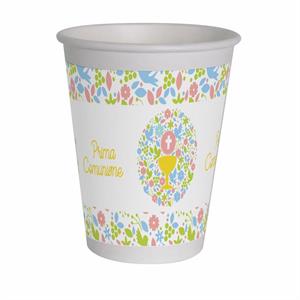 8 Paper Cups compostab e 255ml Prima Comunione