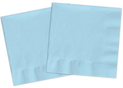 20 Napkins 33x33 cm 2-pl Baby blue Compostable