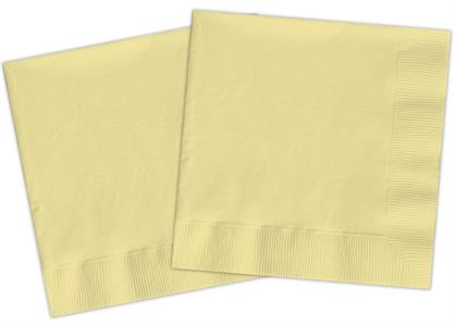 20 Napkins 33x33 cm 2-pl Mustard Compostable