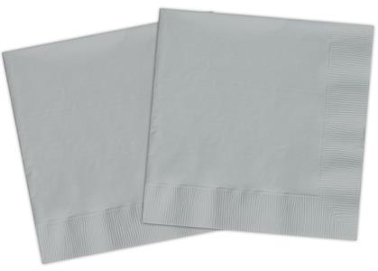 20 Napkins 33x33 cm 2-pl Grey Compostable