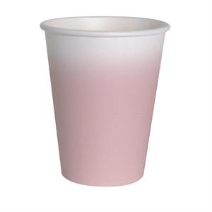 8 Cups 250 ml  Baby pink Compostable