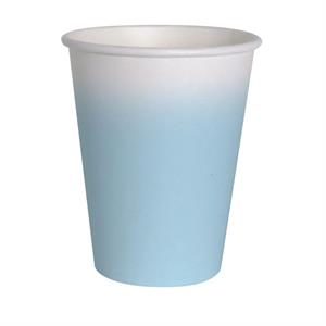 8 Cups 250 ml Baby blue Compostable