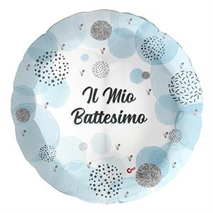 18 Tondo Il Mio Battesimo Blue    5PZ