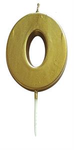 Candela numerale oro nr 0