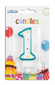 Candle numbers n. 1 multicolor