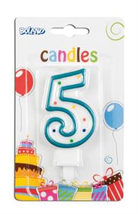 Candle numbers n. 5 multicolor