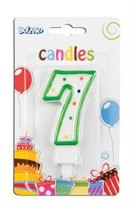 Candle numbers n. 7 multicolor
