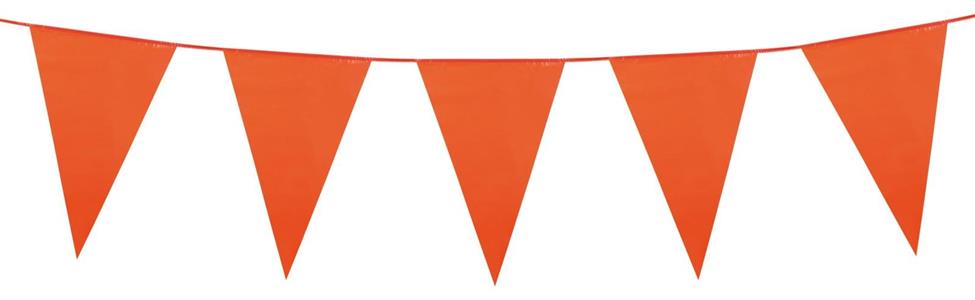 Filare bandierine triangolari giganti arancioni 46 x 3